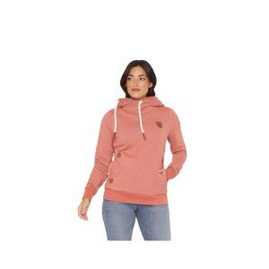 WANAKOME Artemis Cowl Neck Speckled Mauve Hoodie Sweatshirt Women's Large